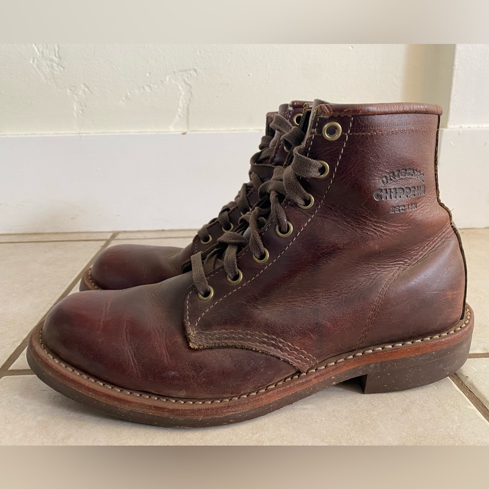 Chippewa Brown Leather Boots